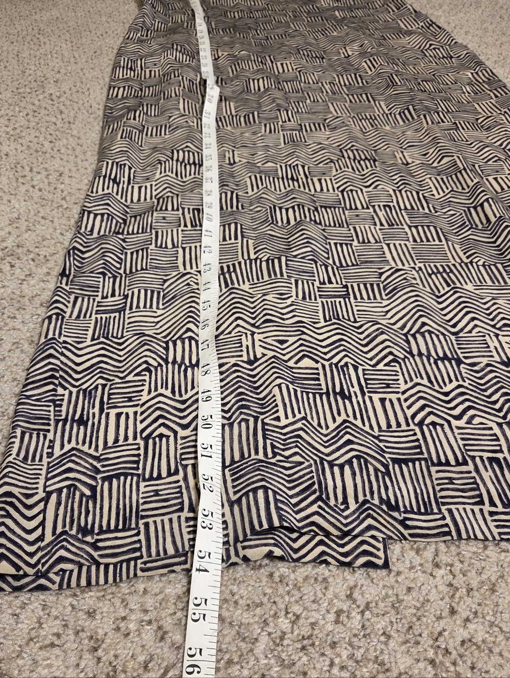 Vintage Spenser Jeremy Silk Sleeveless Maxi Dress Geometric Artsy Y2k 90s Sz 12 - Picture 7 of 10